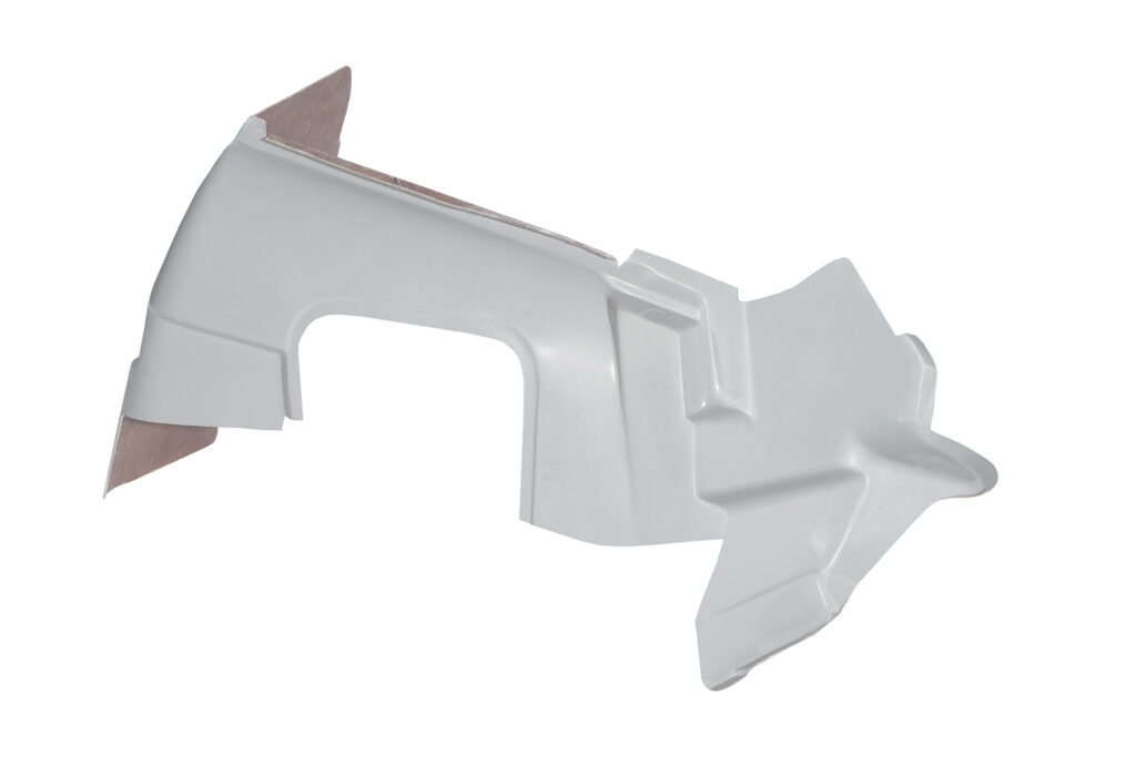 white plastic corner sander with sandpaper