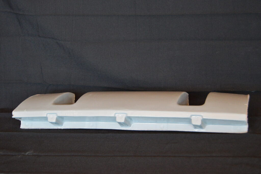 white foam packaging insert with three cavities