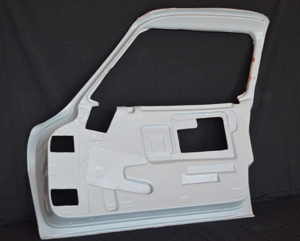 White car door inner panel frame